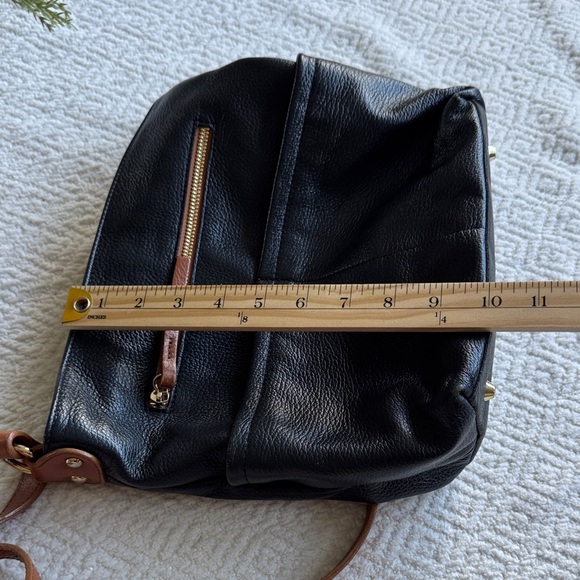 Valentina Black and Tan Crossbody Bag - Picture 16 of 16